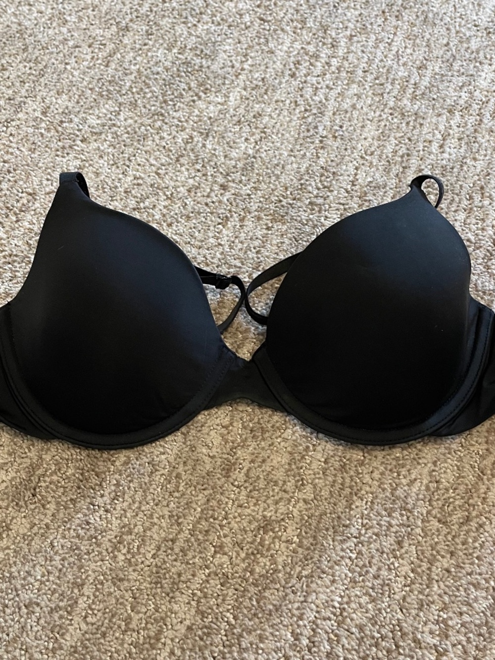 GapBody Black T Shirt Bra 34B Smooth Convertible‎ Everyday Bra Minimalist